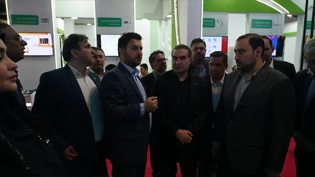 مهندس احمد پیشگاه‌زاده مدیرعامل شرکت پرداخت الکترونیک سپهر در هفدهمین نمایشگاه صنعت مالی تهران